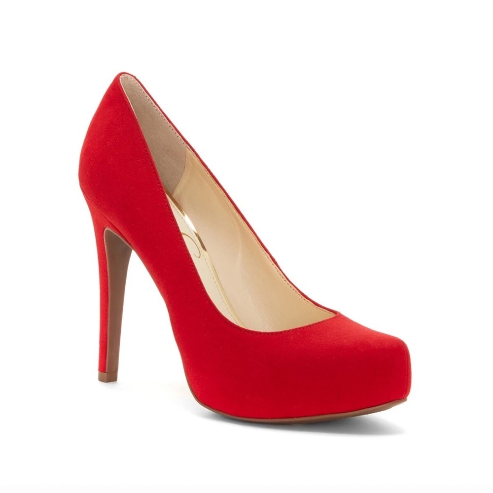 Jessica Simpson Red High Heels - Picture 2 of 10